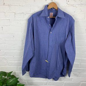 Brooks Brothers Long Sleeve Button-Down Shirt Blue